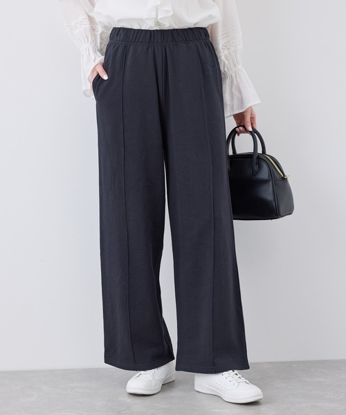 ROPE' PICNIC（ロペピクニック）の「ロゴ刺繍入りワイドスウェットパンツ（その他パンツ・レディース・ライトグレー/ネイビー・36/38）」の16枚目の写真