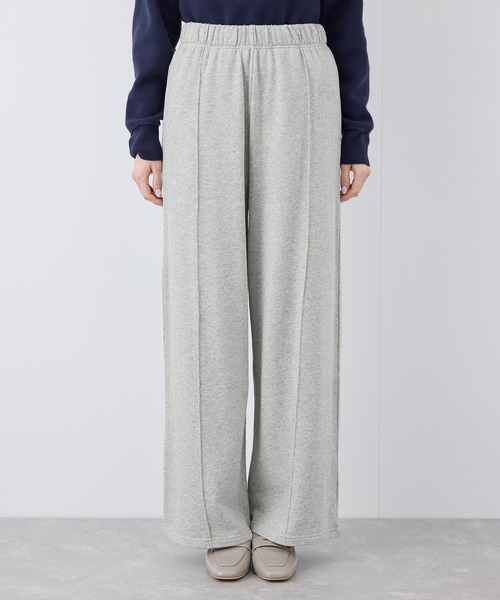 ROPE' PICNIC（ロペピクニック）の「ロゴ刺繍入りワイドスウェットパンツ（その他パンツ・レディース・ライトグレー/ネイビー・36/38）」の18枚目の写真
