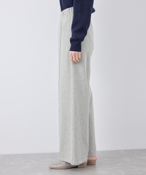 ROPE' PICNIC（ロペピクニック）の「ロゴ刺繍入りワイドスウェットパンツ（その他パンツ・レディース・ライトグレー/ネイビー・36/38）」の19枚目の写真