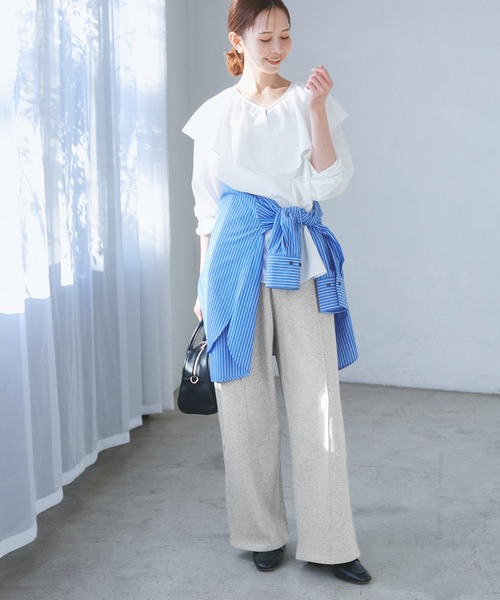 セール】ロゴ刺繍入りワイドスウェットパンツ（その他パンツ