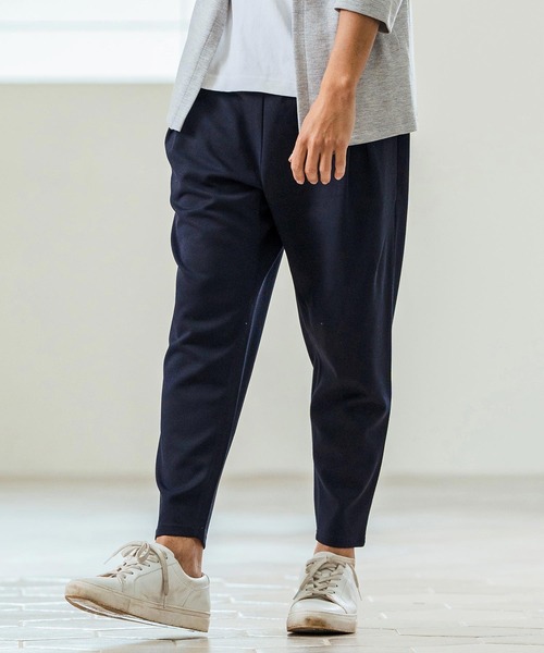 Magine(マージン)の「mp13236- Tricot Mesh Darts Design Tapered Pants テーパードパンツ(その他パンツ・メンズ・ネイビー/オフホワイト/ブラック・44/46/48)」の3枚目の写真