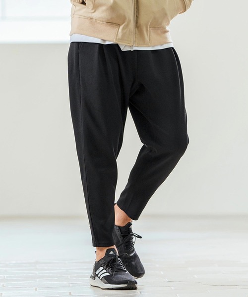 Magine(マージン)の「mp13236- Tricot Mesh Darts Design Tapered Pants テーパードパンツ(その他パンツ・メンズ・ネイビー/オフホワイト/ブラック・44/46/48)」の1枚目の写真