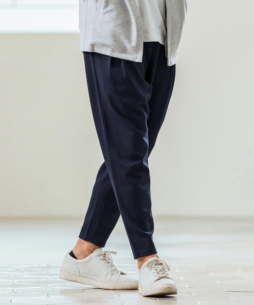 Magine(マージン)の「mp13236- Tricot Mesh Darts Design Tapered Pants テーパードパンツ(その他パンツ・メンズ・ネイビー/オフホワイト/ブラック・44/46/48)」の4枚目の写真