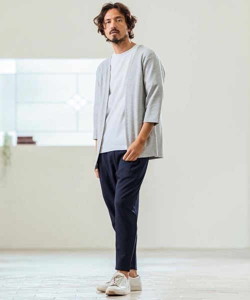 Magine(マージン)の「mp13236- Tricot Mesh Darts Design Tapered Pants テーパードパンツ(その他パンツ・メンズ・ネイビー/オフホワイト/ブラック・44/46/48)」の7枚目の写真
