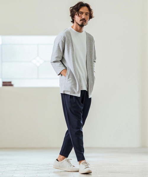 Magine(マージン)の「mp13236- Tricot Mesh Darts Design Tapered Pants テーパードパンツ(その他パンツ・メンズ・ネイビー/オフホワイト/ブラック・44/46/48)」の8枚目の写真