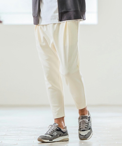 Magine(マージン)の「mp13236- Tricot Mesh Darts Design Tapered Pants テーパードパンツ(その他パンツ・メンズ・ネイビー/オフホワイト/ブラック・44/46/48)」の11枚目の写真