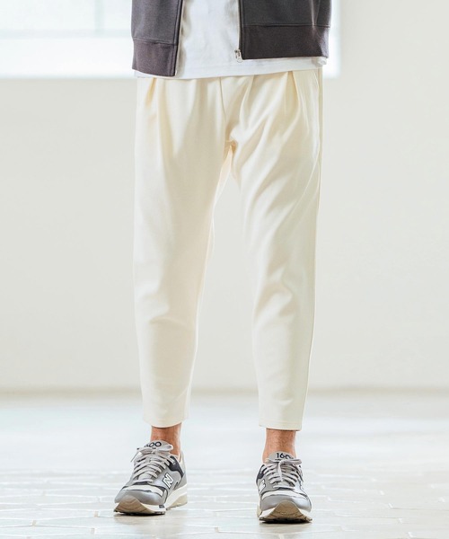 Magine(マージン)の「mp13236- Tricot Mesh Darts Design Tapered Pants テーパードパンツ(その他パンツ・メンズ・ネイビー/オフホワイト/ブラック・44/46/48)」の12枚目の写真