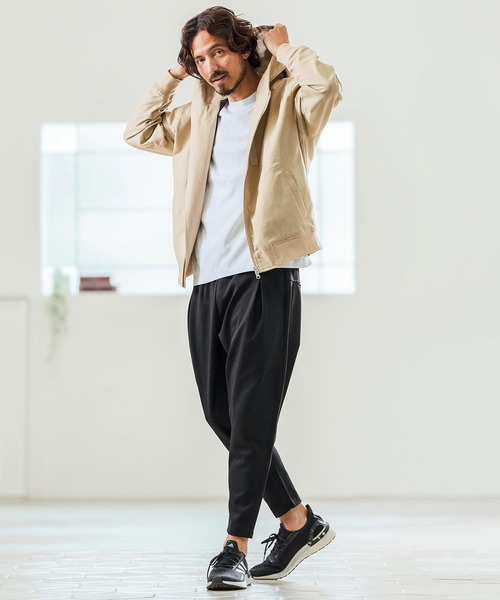 Magine(マージン)の「mp13236- Tricot Mesh Darts Design Tapered Pants テーパードパンツ(その他パンツ・メンズ・ネイビー/オフホワイト/ブラック・44/46/48)」の20枚目の写真