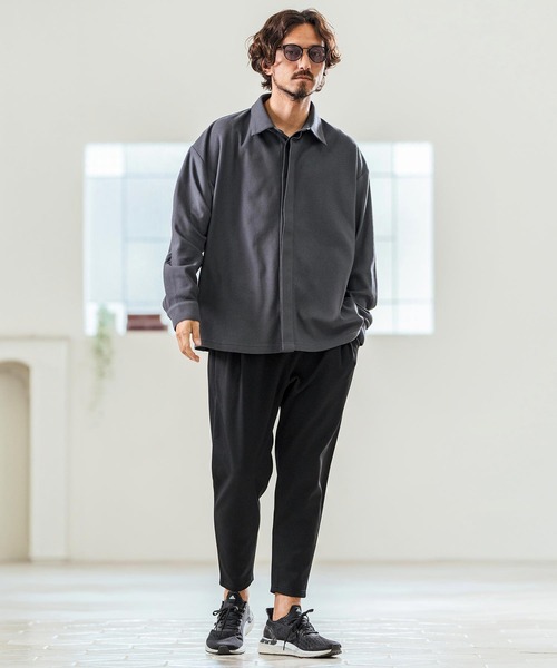 Magine(マージン)の「mp13236- Tricot Mesh Darts Design Tapered Pants テーパードパンツ(その他パンツ・メンズ・ネイビー/オフホワイト/ブラック・44/46/48)」の22枚目の写真