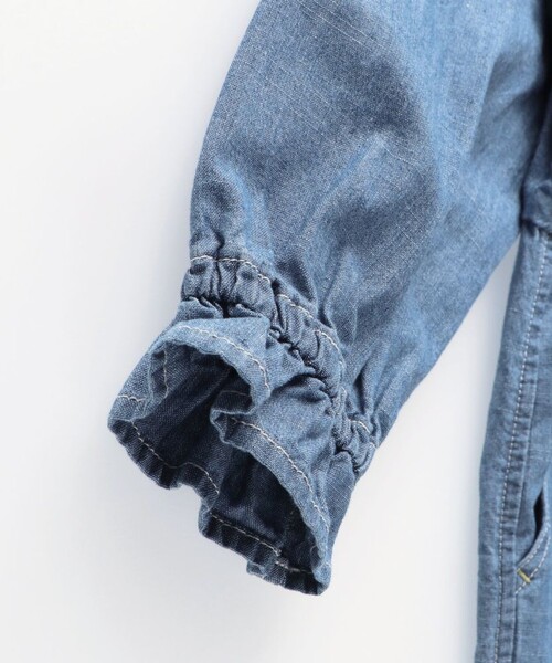BRANSHES（ブランシェス）の「【Ou? by EDWIN】デニムオールインワン（つなぎ/オールインワン・キッズ・ブルー・90/100/110/120/130/140/150）」の11枚目の写真