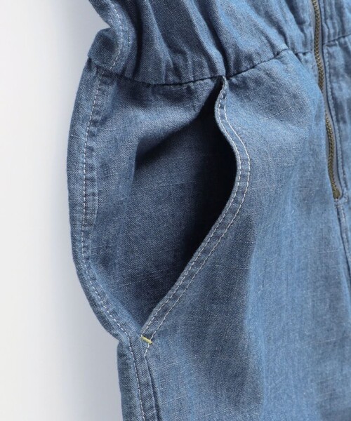 BRANSHES（ブランシェス）の「【Ou? by EDWIN】デニムオールインワン（つなぎ/オールインワン・キッズ・ブルー・90/100/110/120/130/140/150）」の12枚目の写真