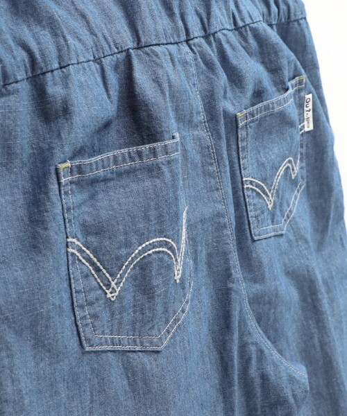 BRANSHES（ブランシェス）の「【Ou? by EDWIN】デニムオールインワン（つなぎ/オールインワン・キッズ・ブルー・90/100/110/120/130/140/150）」の14枚目の写真