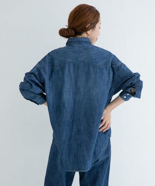 Lee（リー）の「『別注』Lee101×Sonny Label　SHIRTS（シャツ/ブラウス・レディース・インディゴブルー/ライトインディゴブルー・SMALL/MEDIUM）」の13枚目の写真