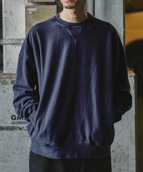 GORDON MILLER(ゴードンミラー)の「GOOD ON GORDON MILLER別注 ワイド クルー スウェット(スウェット・メンズ・スモークグレー/アッシュ/スミクロ/ネイビー/レッド系その他/モカ/ライトブルー・M/L)」の6枚目の写真