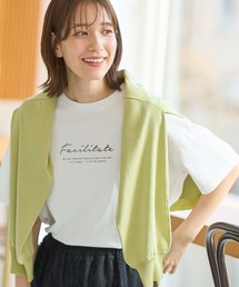 Honeys | 【ハニさら・接触冷感・ＵＶカット】ロゴプリントＴシャツ(Tシャツ/カットソー)