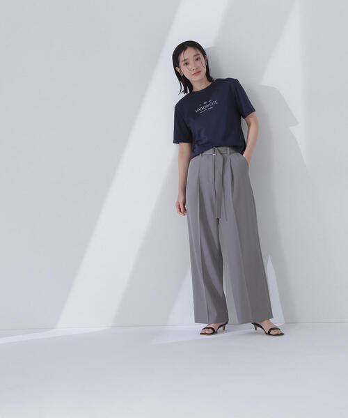 NATURAL BEAUTY BASIC(ナチュラルビューティーベーシック)の「◇【Oggi掲載】スクエアバックルベルテッドパンツ(その他パンツ・レディース・キャメル/グレー/ベージュ・MEDIUM/SMALL/P/S)」の4枚目の写真