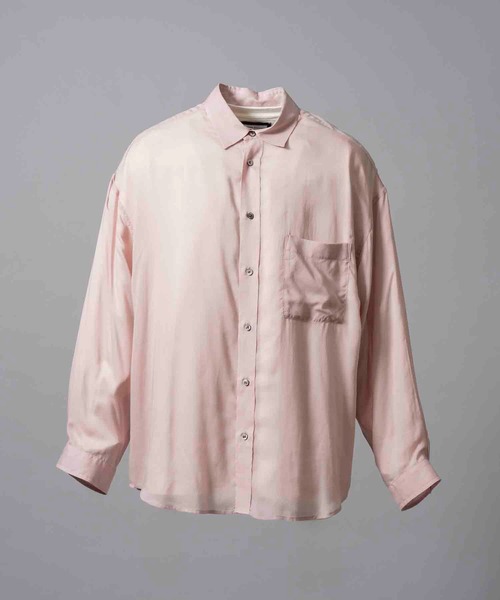 セール】《UNISEX》Prime-Over Cellrose Chiffon Regular Collar