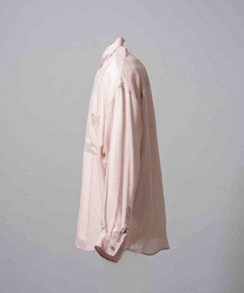 プライムオーバーセルロースシフォンレギュラーカラーシャツ セール】《UNISEX》Prime-Over Cellrose Chiffon Regular Collar