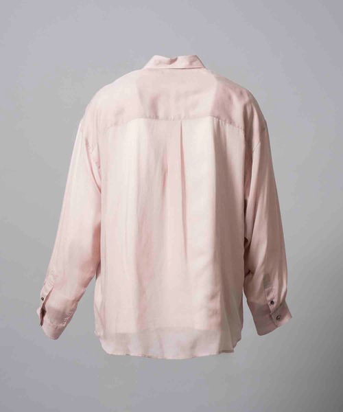 セール】《UNISEX》Prime-Over Cellrose Chiffon Regular Collar