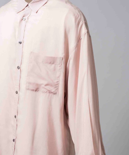 プライムオーバーセルロースシフォンレギュラーカラーシャツ SALE】Prime-Over Cellrose Chiffon Regular Collar Shirt