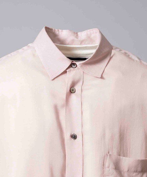 セール】《UNISEX》Prime-Over Cellrose Chiffon Regular Collar