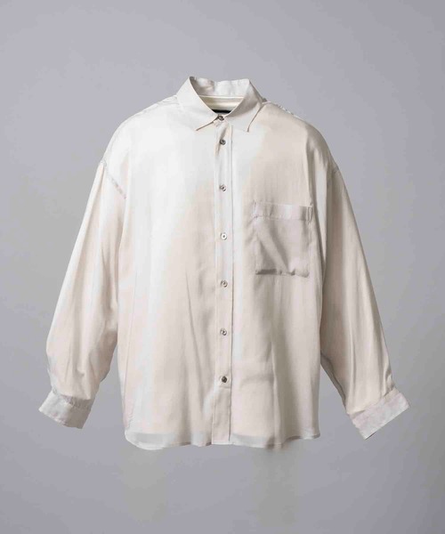 プライムオーバーセルロースシフォンレギュラーカラーシャツ SALE】Prime-Over Cellrose Chiffon Regular Collar Shirt