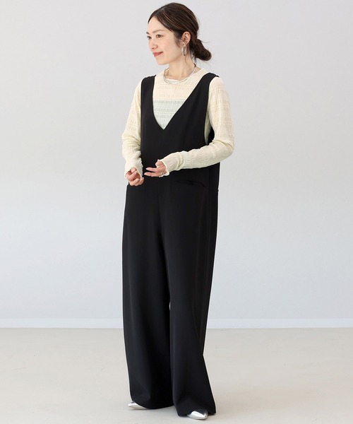 Aletta vita(アレッタビータ)の「シャーリングシアープルオーバー(Tシャツ/カットソー・レディース・ブラック/アイボリー・F)」の11枚目の写真