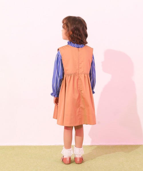 toi toi toi(トイトイトイ)の「【キッズ】ぺシャラトップ(シャツ/ブラウス・キッズ・パープル/オフホワイト・90/100/110)」の4枚目の写真