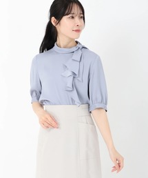 STRAWBERRY-FIELDS - 2020新品未使用♡ストロベリーフィールズ   袖リボンブラウス♡ セレモニー・オフィスシーンにおすすめなアイテム ラッフル