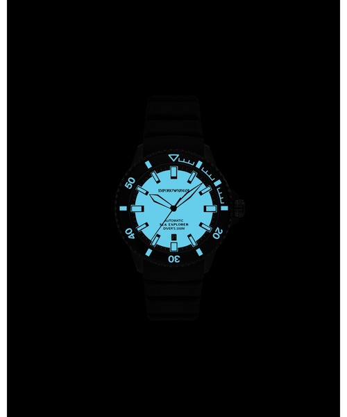 EMPORIO ARMANI（エンポリオアルマーニ）の「【エンポリオ アルマーニ】シリコンベルトウォッチ(尾錠)SEA EXPLORER_AR60085（アナログ腕時計・メンズ・その他1・FREE）」の2枚目の写真
