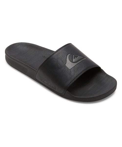 Quiksilver(クイックシルバー)の「RIVI NUBUCK SLIDE/クイックシルバーレザースライドサンダル(サンダル・メンズ・カーキ/ブラック/ブラウン・26cm/27cm/28cm/25cm)」の1枚目の写真