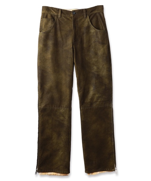 amok（アモク）の「FLOCKING ECO LEATHER PANTS（その他パンツ・メンズ・ブラック/イエロー・S/M/L）」の7枚目の写真