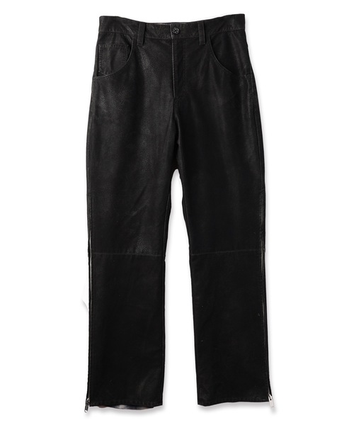 amok（アモク）の「FLOCKING ECO LEATHER PANTS（その他パンツ・メンズ・ブラック/イエロー・S/M/L）」の10枚目の写真