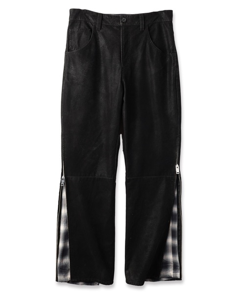 amok（アモク）の「FLOCKING ECO LEATHER PANTS（その他パンツ・メンズ・ブラック/イエロー・S/M/L）」の11枚目の写真