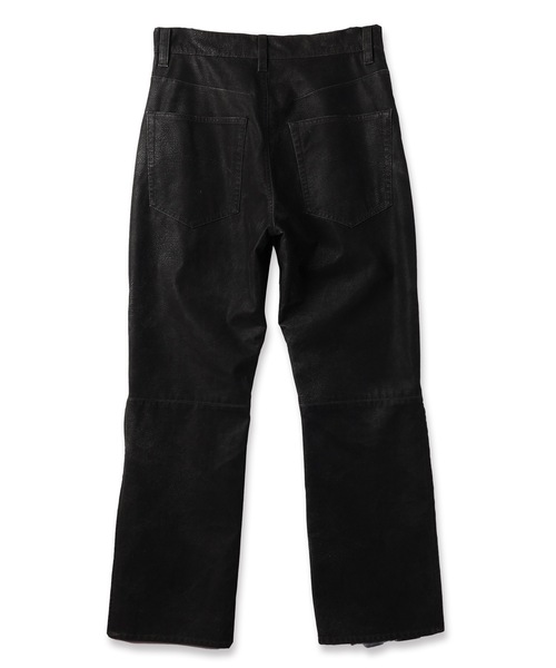 amok（アモク）の「FLOCKING ECO LEATHER PANTS（その他パンツ・メンズ・ブラック/イエロー・S/M/L）」の12枚目の写真