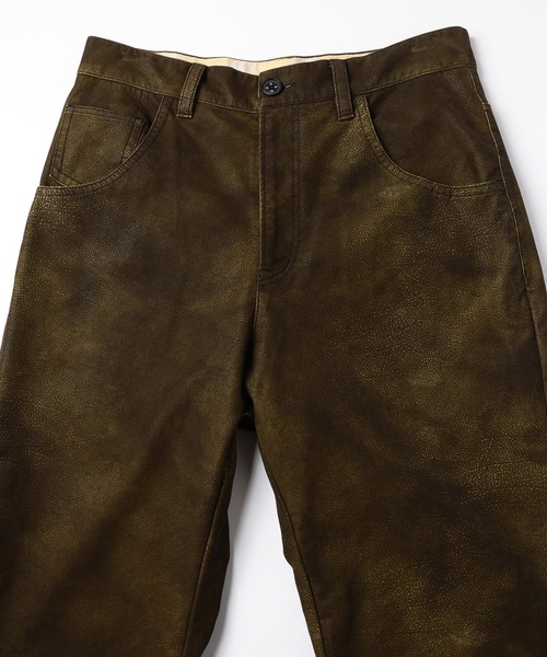 amok（アモク）の「FLOCKING ECO LEATHER PANTS（その他パンツ・メンズ・ブラック/イエロー・S/M/L）」の13枚目の写真