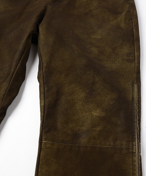amok（アモク）の「FLOCKING ECO LEATHER PANTS（その他パンツ・メンズ・ブラック/イエロー・S/M/L）」の14枚目の写真