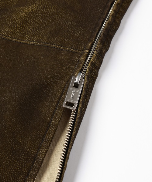 amok（アモク）の「FLOCKING ECO LEATHER PANTS（その他パンツ・メンズ・ブラック/イエロー・S/M/L）」の16枚目の写真