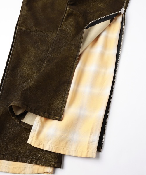 amok（アモク）の「FLOCKING ECO LEATHER PANTS（その他パンツ・メンズ・ブラック/イエロー・S/M/L）」の17枚目の写真