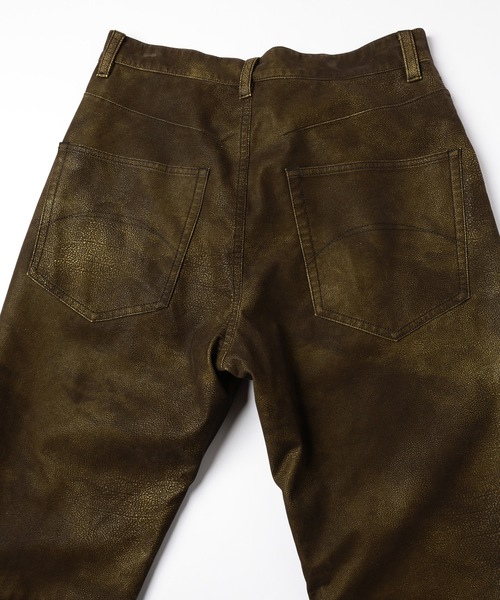 amok（アモク）の「FLOCKING ECO LEATHER PANTS（その他パンツ・メンズ・ブラック/イエロー・S/M/L）」の19枚目の写真