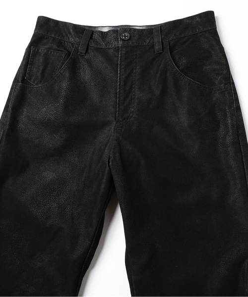 amok（アモク）の「FLOCKING ECO LEATHER PANTS（その他パンツ・メンズ・ブラック/イエロー・S/M/L）」の20枚目の写真