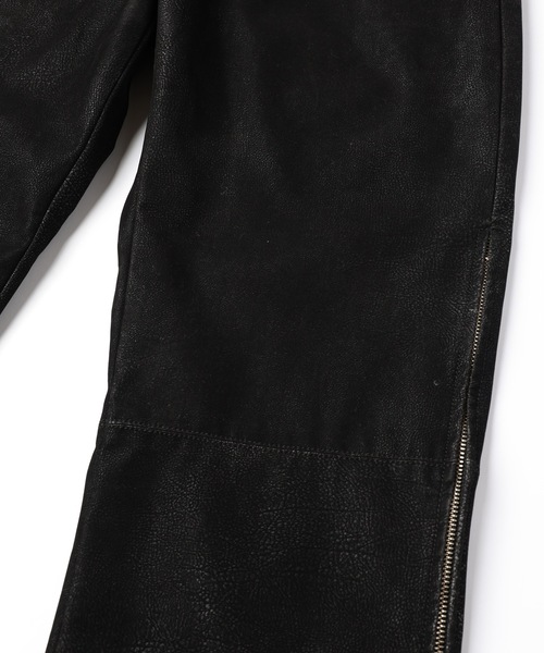 amok（アモク）の「FLOCKING ECO LEATHER PANTS（その他パンツ・メンズ・ブラック/イエロー・S/M/L）」の21枚目の写真