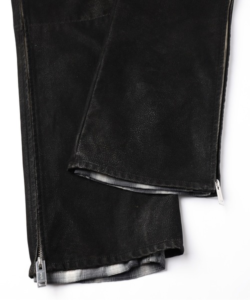amok（アモク）の「FLOCKING ECO LEATHER PANTS（その他パンツ・メンズ・ブラック/イエロー・S/M/L）」の22枚目の写真