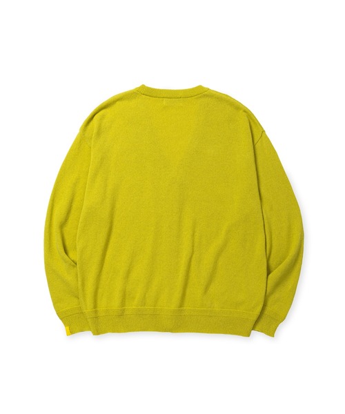 CALEE（キャリー）の「× EYYA KNIT BOUCLE KNIT CARDIGAN（ニット/セーター・メンズ・チャコールグレー/アイボリー・MEDIUM/LARGE）」の8枚目の写真