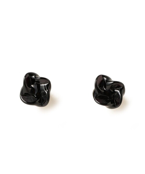 Ray BEAMS（レイビームス）の「Paris プチ フラワー ピアス（ピアス（両耳用）・レディース・ブラック/ホワイト/オレンジ・ONE SIZE）」の2枚目の写真