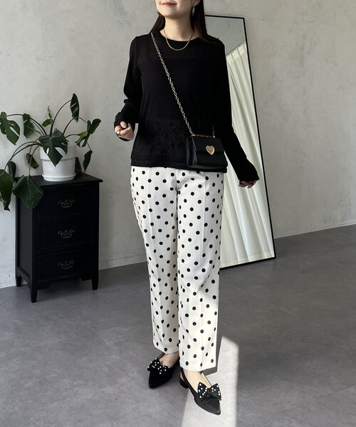 prose verse（プロズヴェール）の「レイヤードライクシアーロンT（Tシャツ/カットソー・レディース・オフホワイト/ブラック系その他/ピンク系その他/ブラック/ホワイト系その他/ピンク・MEDIUM/LARGE）」の7枚目の写真