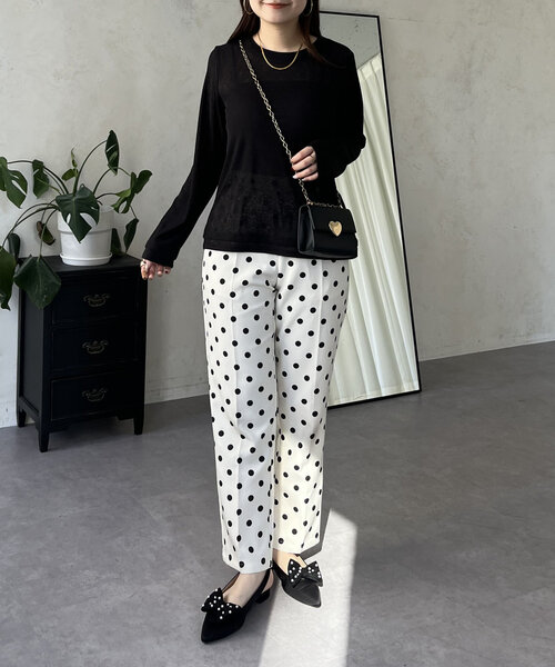 prose verse（プロズヴェール）の「レイヤードライクシアーロンT（Tシャツ/カットソー・レディース・オフホワイト/ブラック系その他/ピンク系その他/ブラック/ホワイト系その他/ピンク・MEDIUM/LARGE）」の8枚目の写真