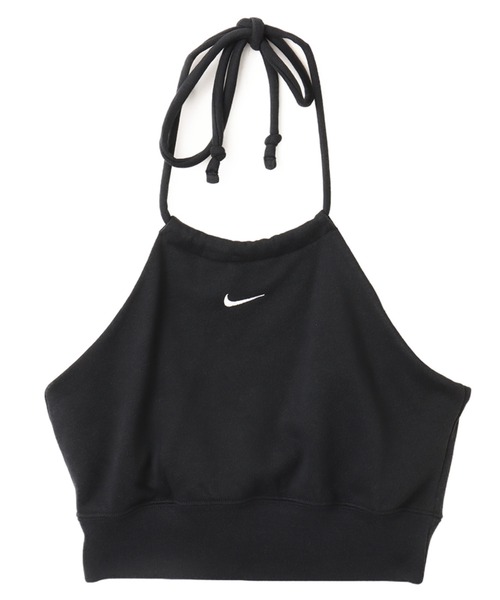 NIKE(ナイキ)の「NIKE AS W NSW NK CHLL FT CRP HLTR T / ウィメンズ スリム クロップド フレンチテリー ホルタートップ【SP】(タンクトップ・レディース・グレー/ブラック・S/M)」の1枚目の写真