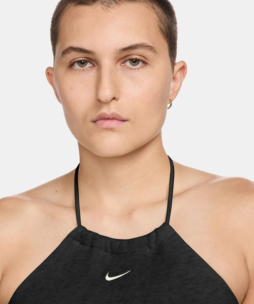 NIKE(ナイキ)の「NIKE AS W NSW NK CHLL FT CRP HLTR T / ウィメンズ スリム クロップド フレンチテリー ホルタートップ【SP】(タンクトップ・レディース・グレー/ブラック・S/M)」の10枚目の写真