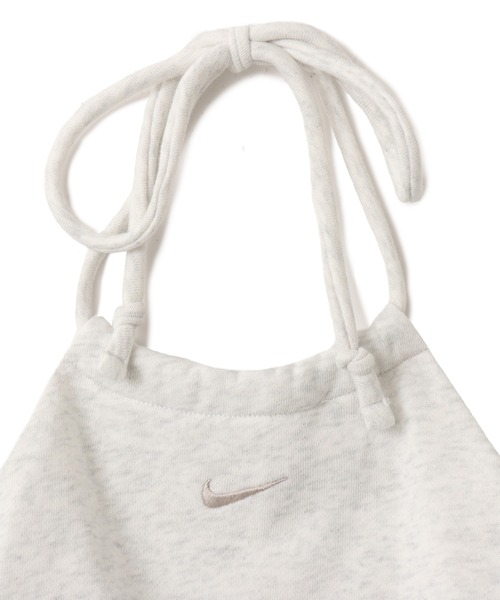NIKE(ナイキ)の「NIKE AS W NSW NK CHLL FT CRP HLTR T / ウィメンズ スリム クロップド フレンチテリー ホルタートップ【SP】(タンクトップ・レディース・グレー/ブラック・S/M)」の6枚目の写真